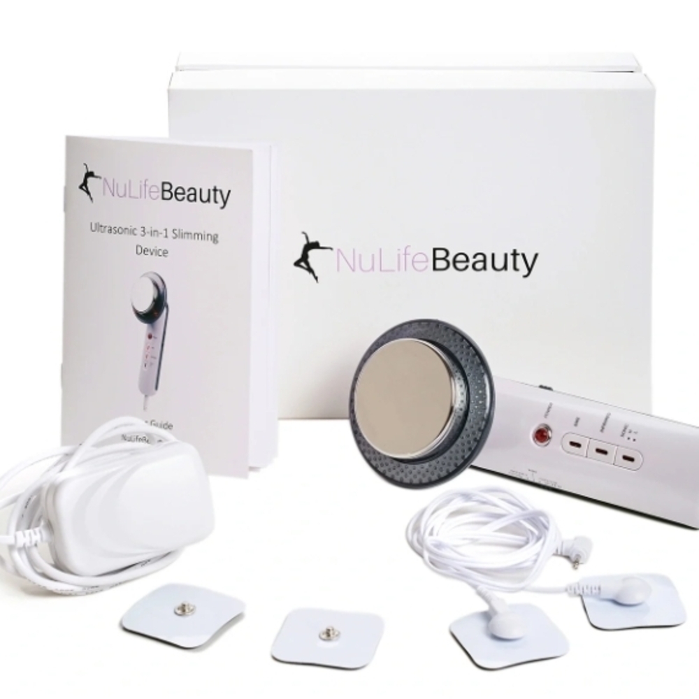 White Ultrasonic 3-in-1 Slimming Device